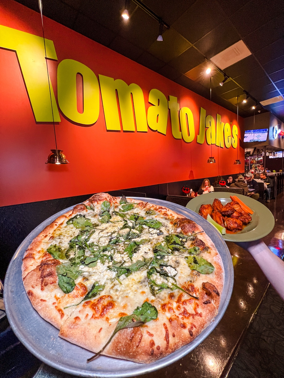 Tomato Jake's Pizza Durham NC slice